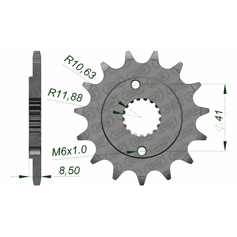 FRONT SPROCKET 520P 14T