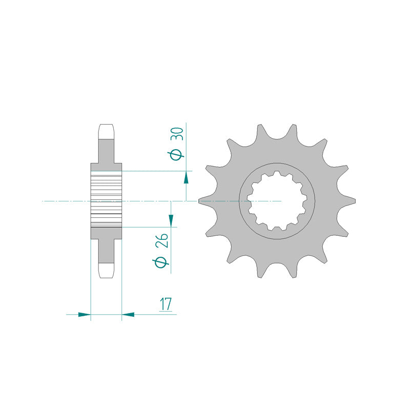 FRONT SPROCKET 530P 17T