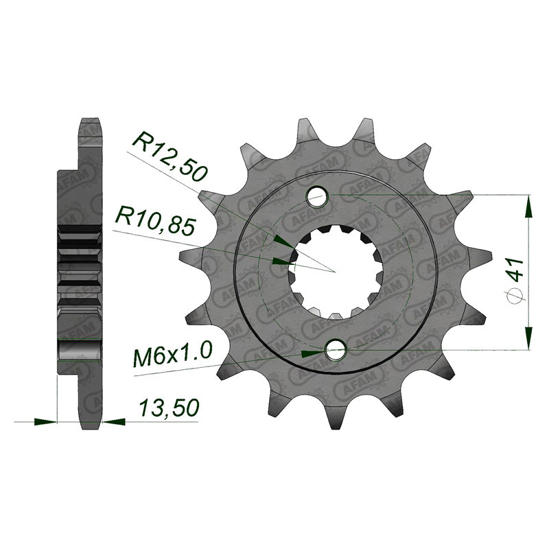 FRONT SPROCKET 525P 16T