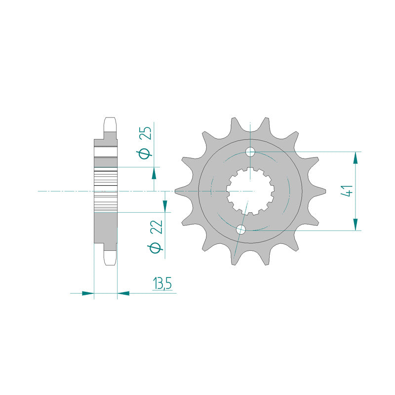 FRONT SPROCKET 525P 16T