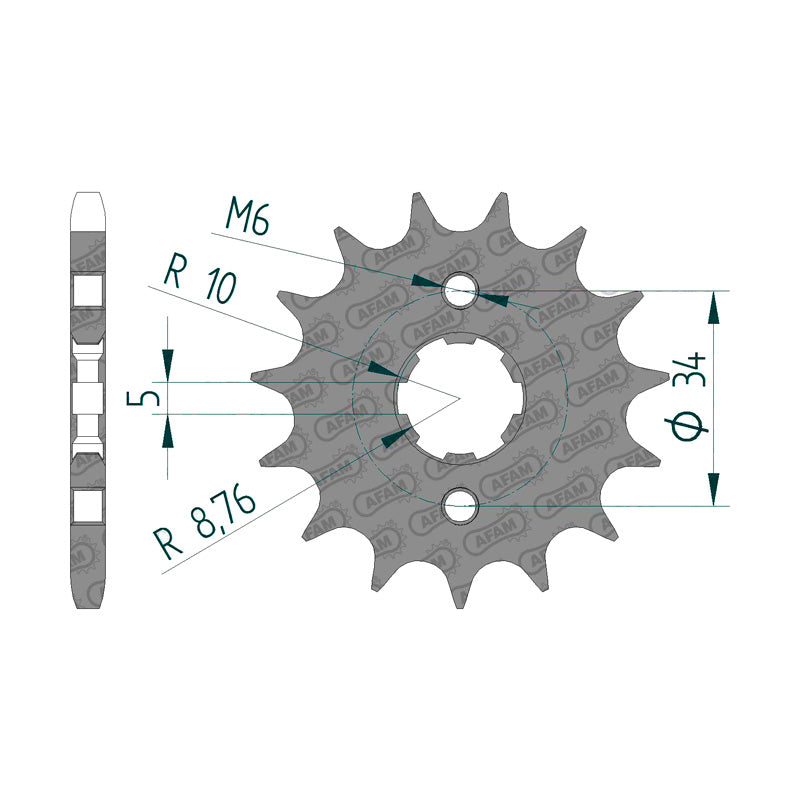 FRONT SPROCKET 428P 14T