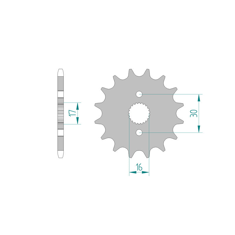 FRONT SPROCKET 420P 15T