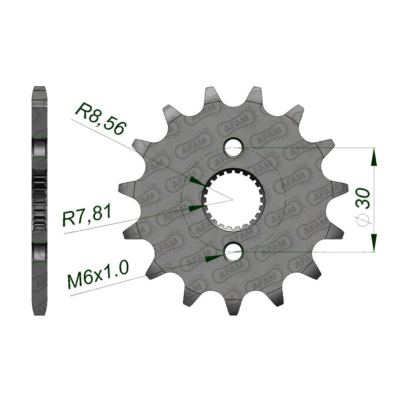 FRONT SPROCKET 420P 14T