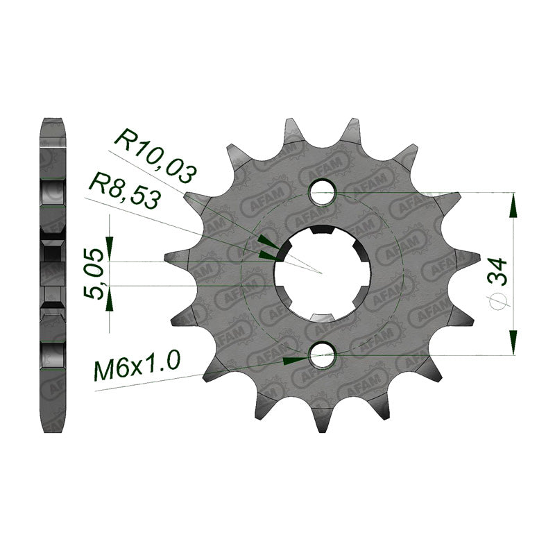 FRONT SPROCKET 428P 15T