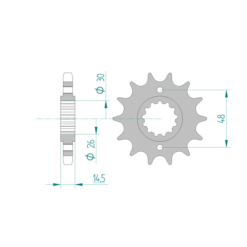 FRONT SPROCKET 530P 16T
