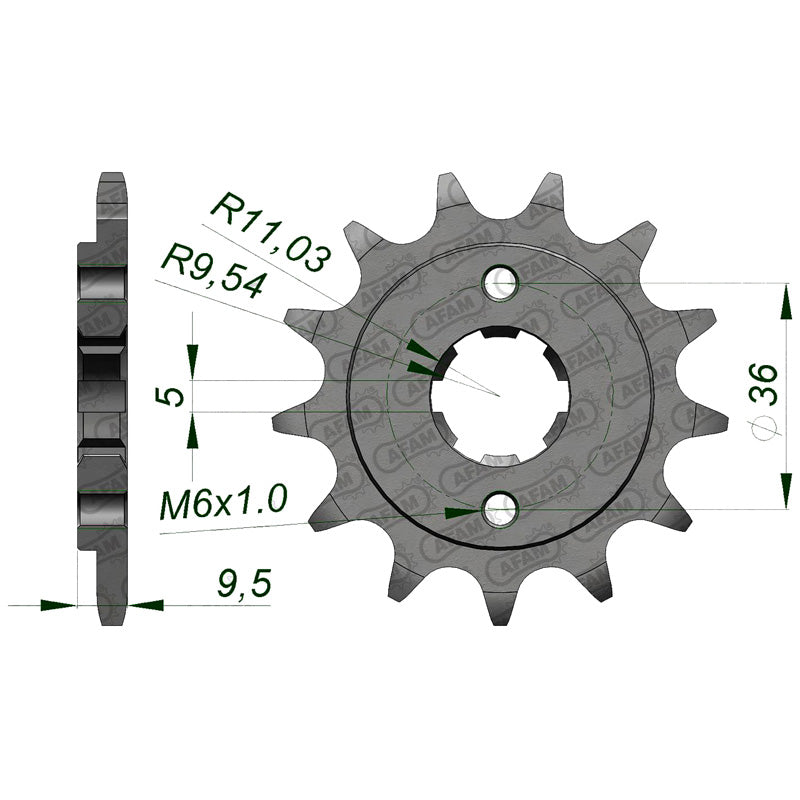 FRONT SPROCKET 520P 13T