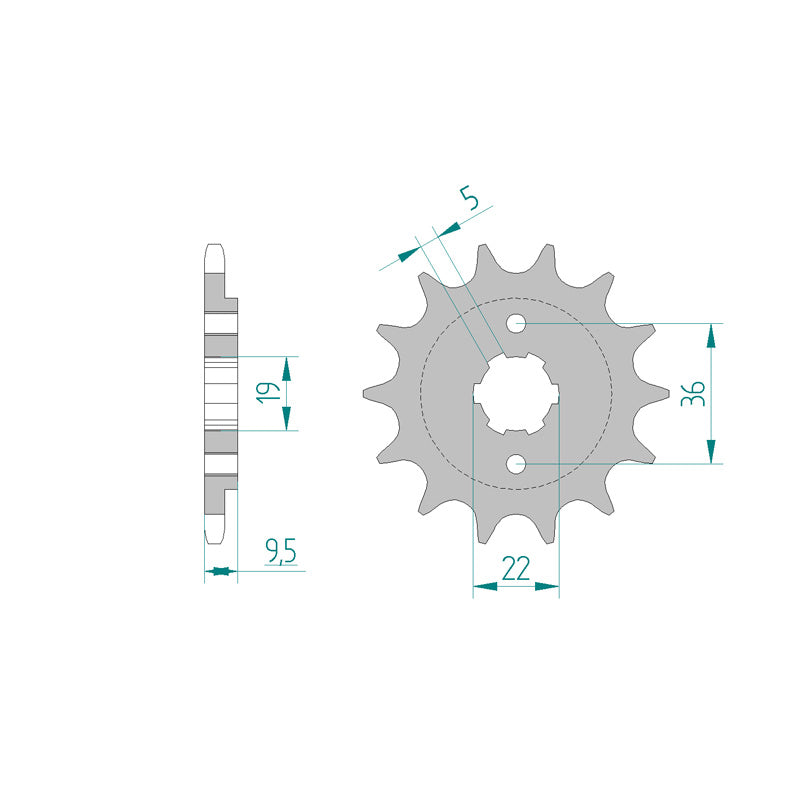 FRONT SPROCKET 520P 13T
