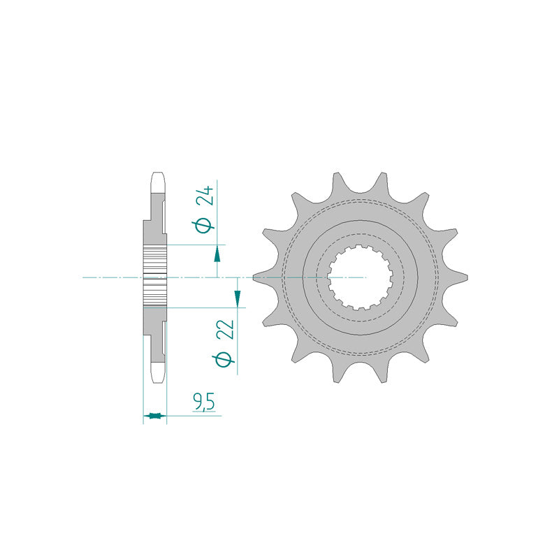 FRONT SPROCKET 520P 12T