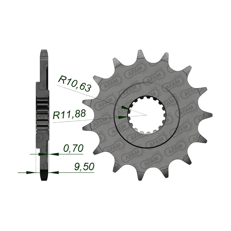 FRONT SPROCKET 520P 13T