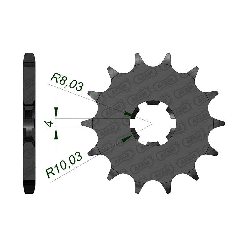 FRONT SPROCKET SUZ RM85 (02-14) 28200-13