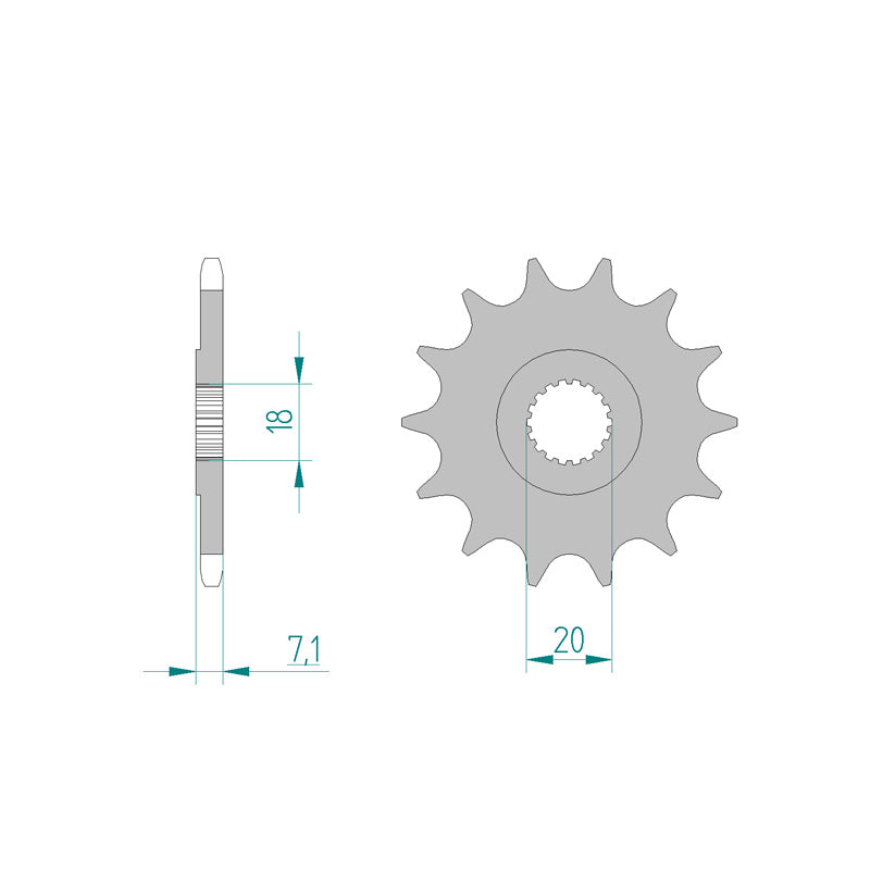FRONT SPROCKET 520P 13T