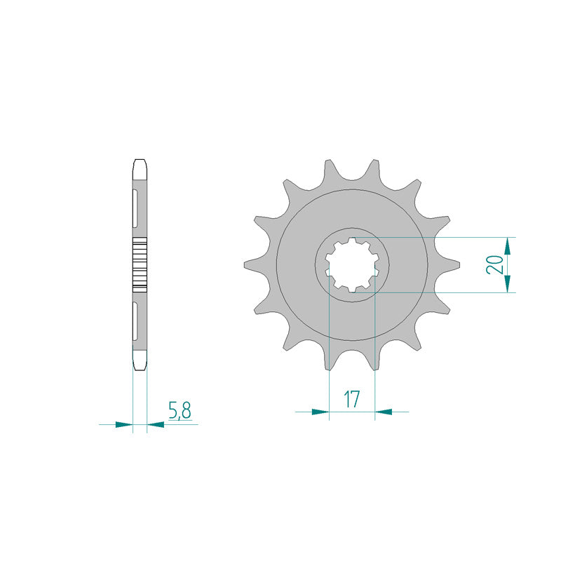 FRONT SPROCKET 520P 13T