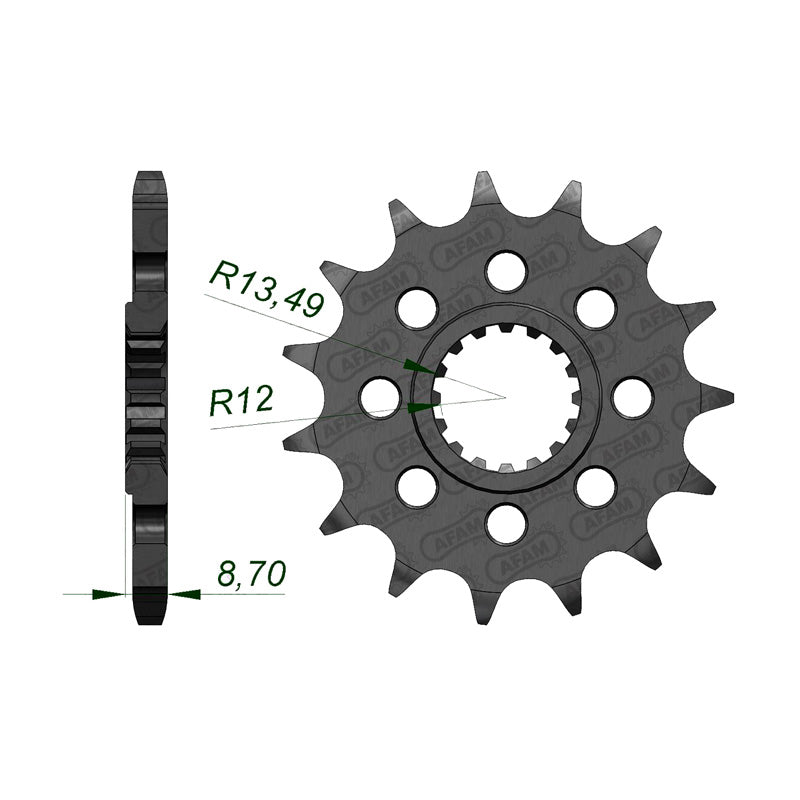 FRONT SPROCKET 525P 16T