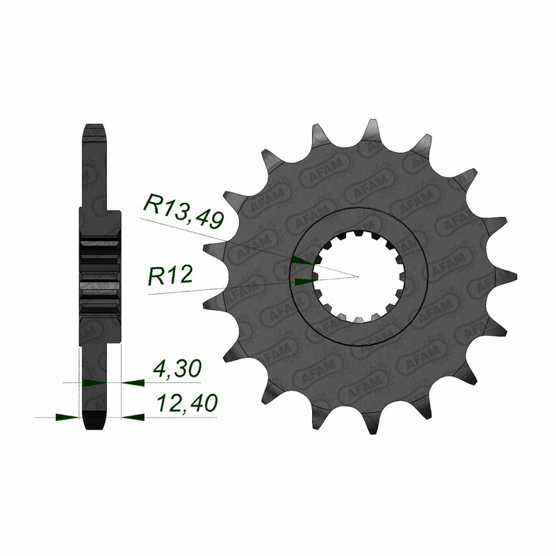 FRONT SPROCKET 525P 15T