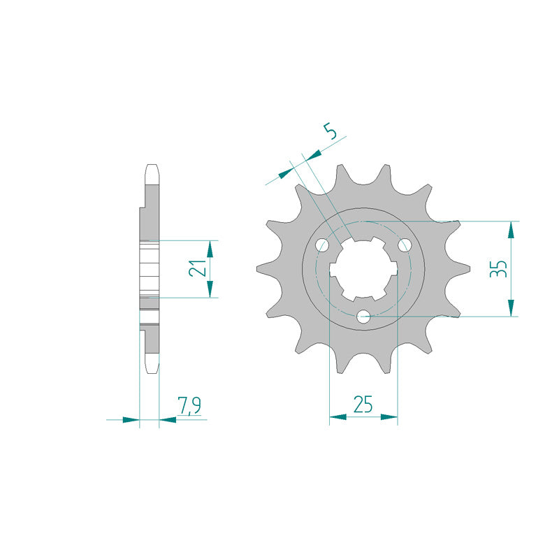 FRONT SPROCKET 520P 15T