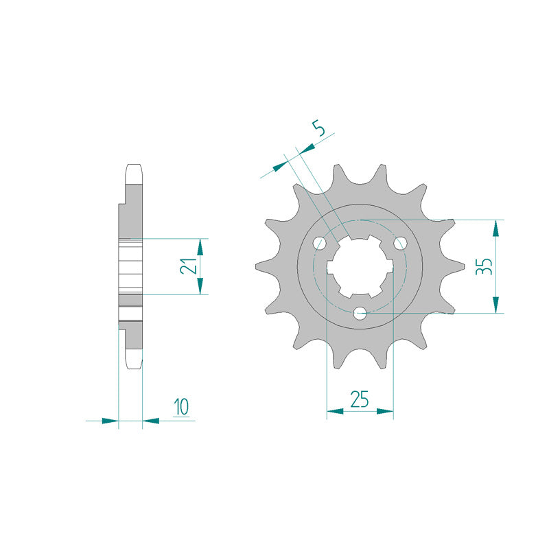 FRONT SPROCKET 525P 15T
