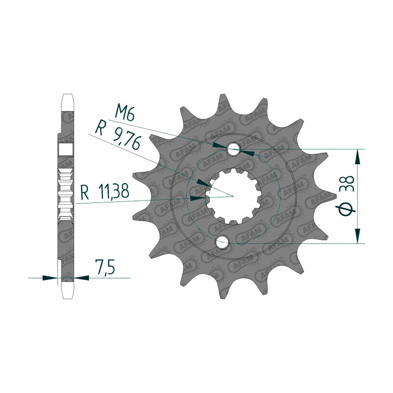 SP.FR 15T KFX/LTZ400 03-10,LTR450 06-10