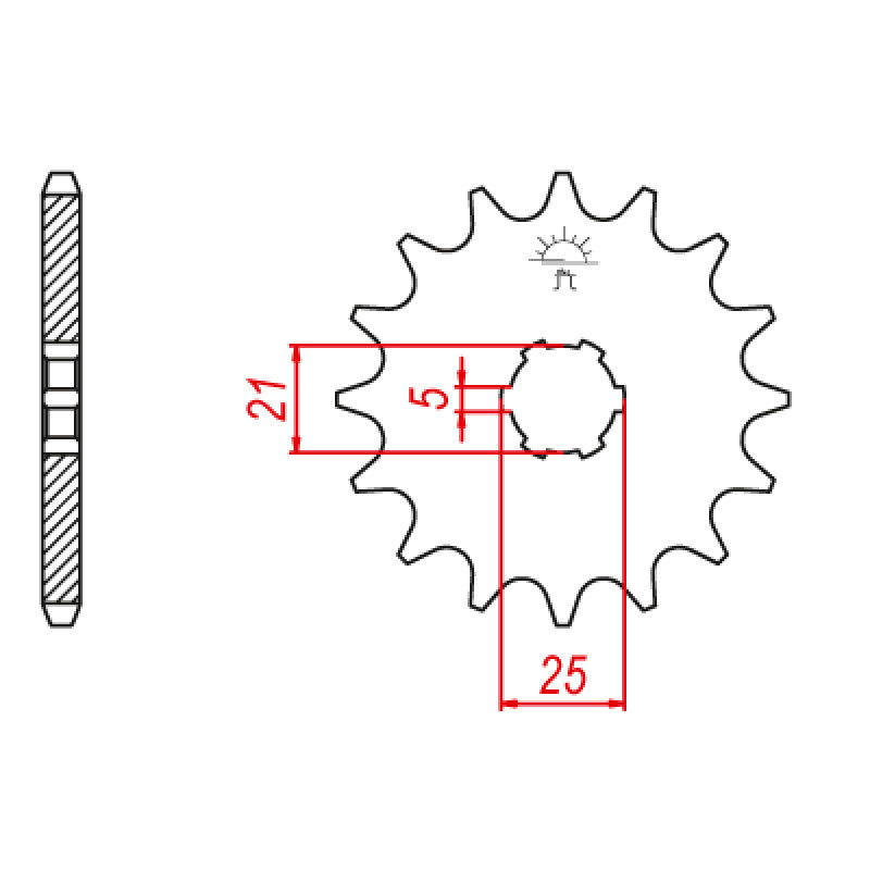 SPR.FR.1A1-17461-60 16T                   E567-16T