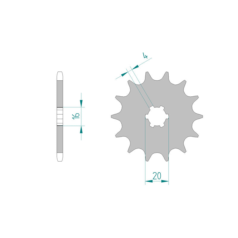FRONT SPROCKET 520P 12T