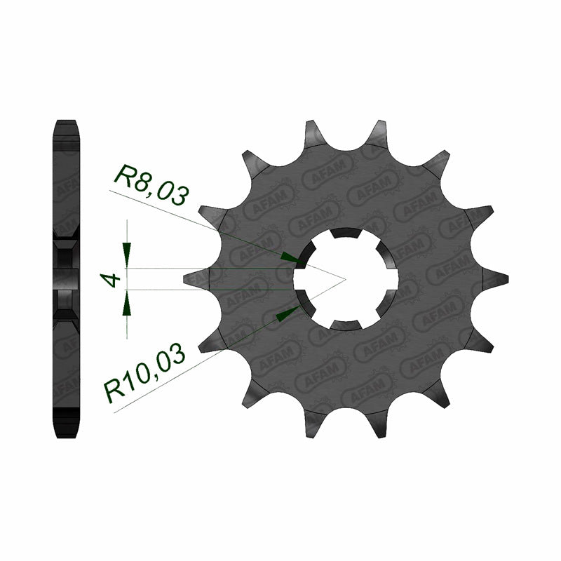 FRONT SPROCKET SUZ RM85 (02-14) 28200-14
