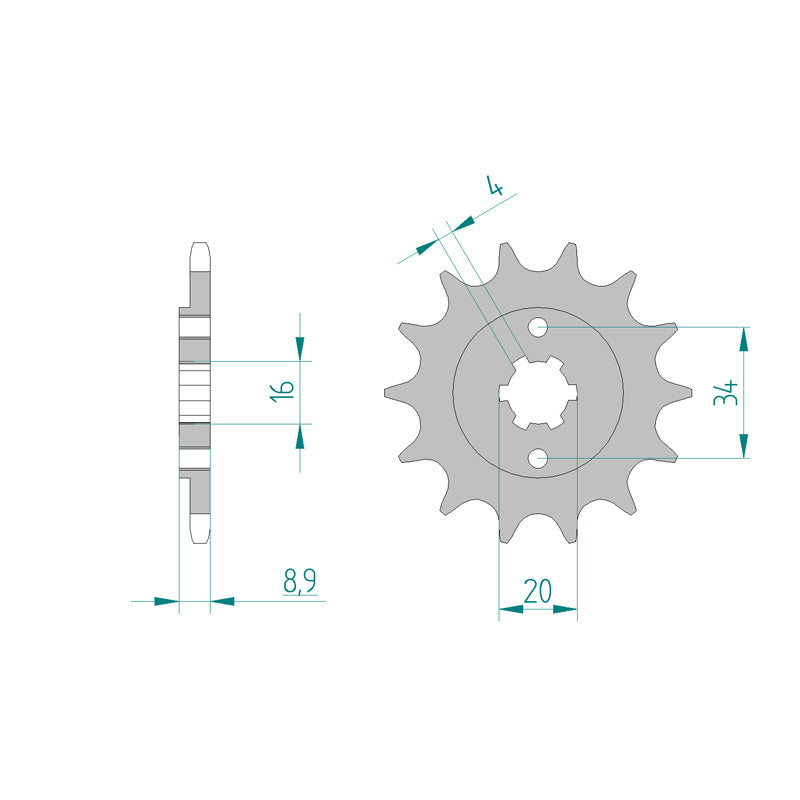 FRONT SPROCKET 520P 14T