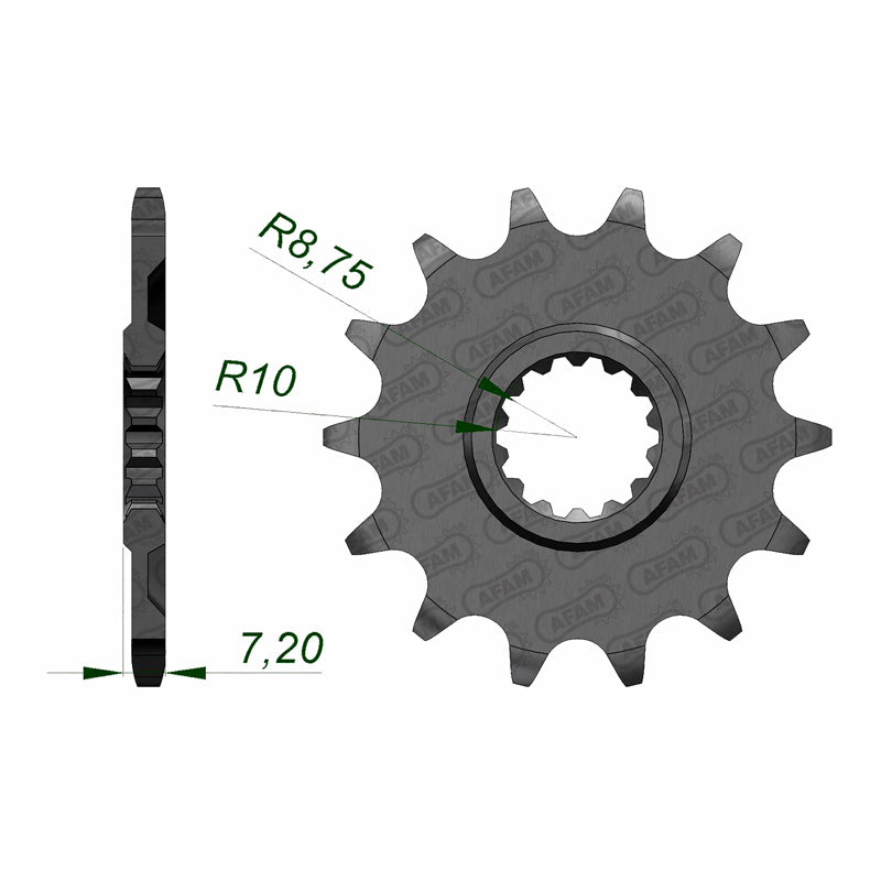 FRONT SPROCKET 420P 14T