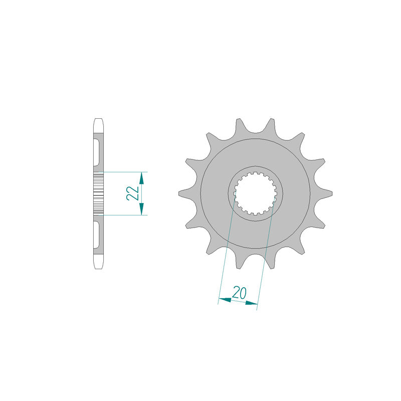 FRONT SPROCKET 520P 14T