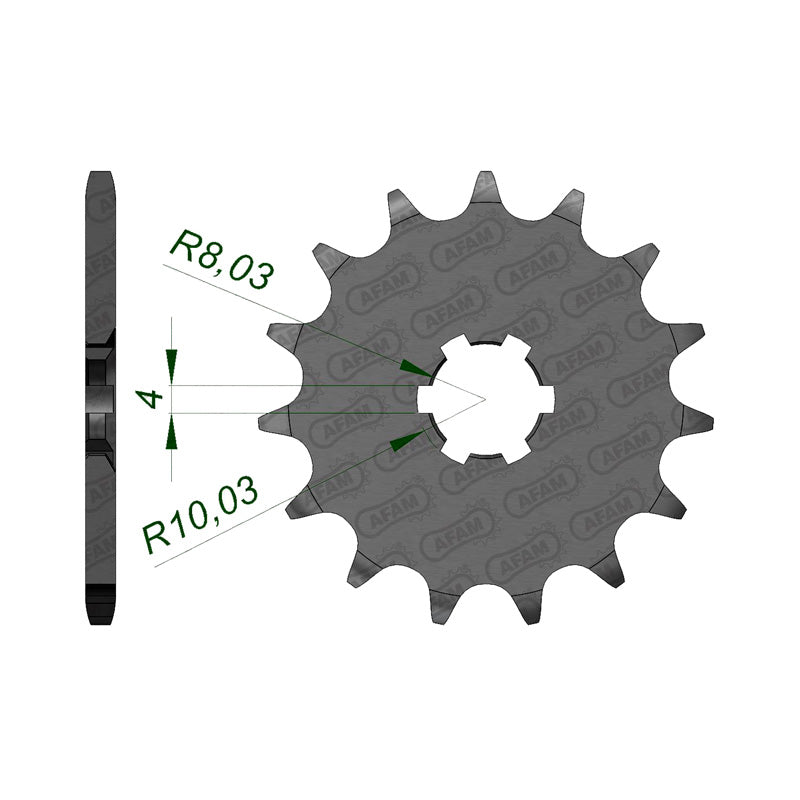 FRONT SPROCKET 420P 13T
