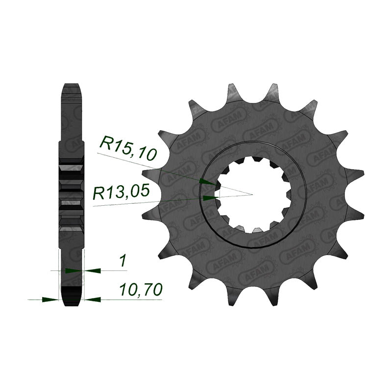 FRONT SPROCKET 530P 16T