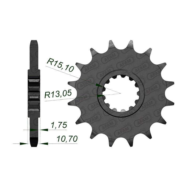 FRONT SPROCKET 525P 15T