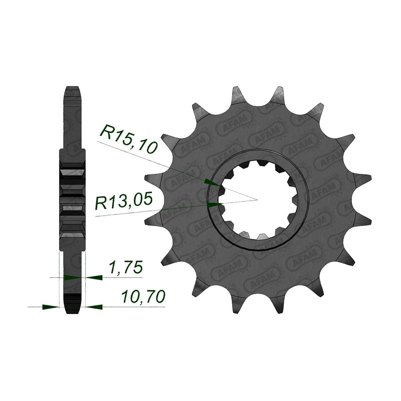 FRONT SPROCKET 525P 16T