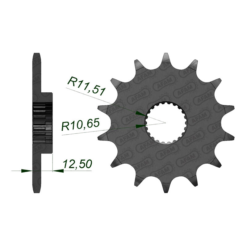 YFM250 RAPTOR 08-09 14T                (JTF-1593)