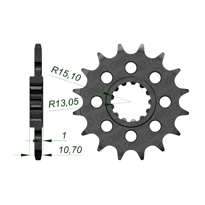FRONT SPROCKET 520P 17T