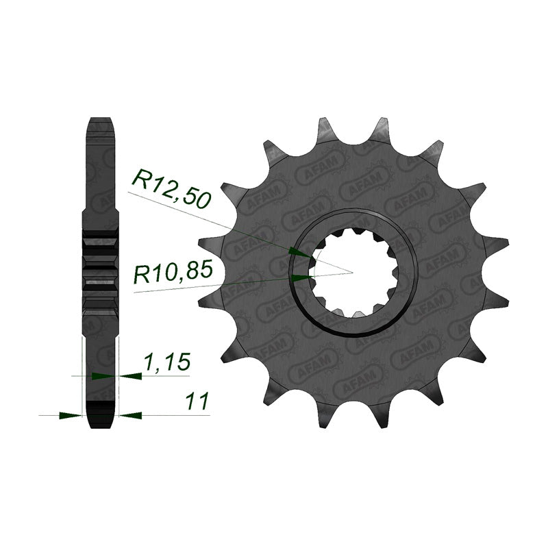 AFAM FR 17T 50P FZR1000 21602.