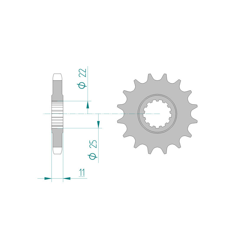 SPR.FR.1AE-17461-60 16T 530P             E580-16T