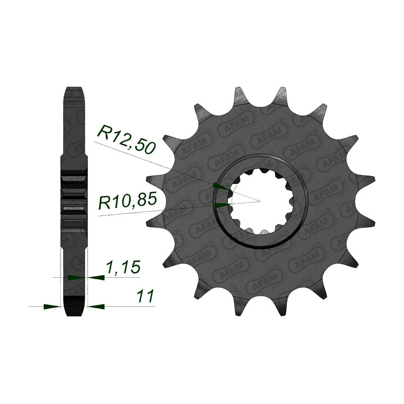 AFAM FR.16T 530P FZR1000 87-95 (21602).