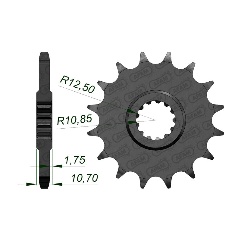 FRONT SPROCKET 525P 16T