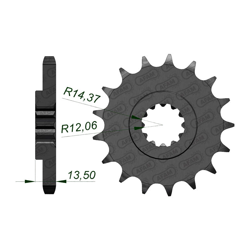 FRONT SPROCKET 530P 17T