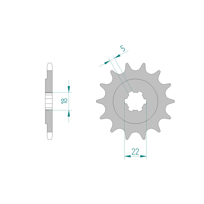 FRONT SPROCKET 520P 13T