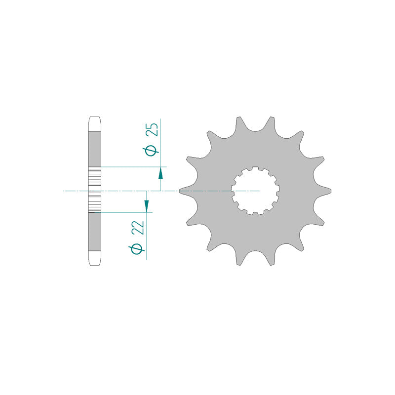 FRONT SPROCKET 525P 16T