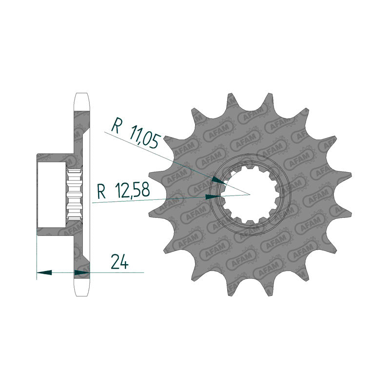 FRONT SPROCKET 525P 16T