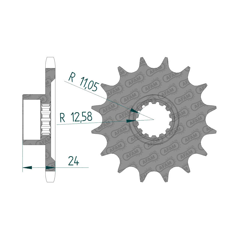 FRONT SPROCKET 525P 17T