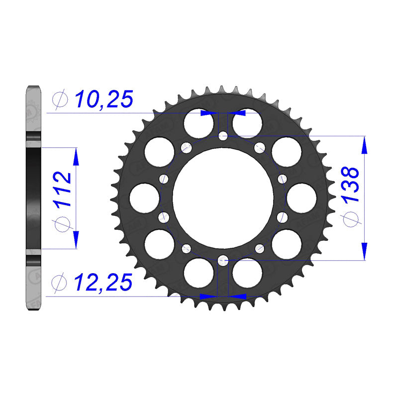 AFAM RR.40T 520 ALLOY CBR600/900/R6/R1 11509