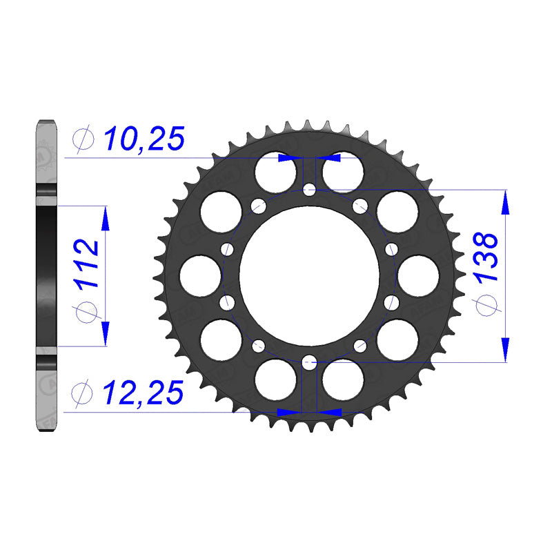 SPR.CONV.ALLOY CBR600/900/R6 48T 520P (11509H-48).