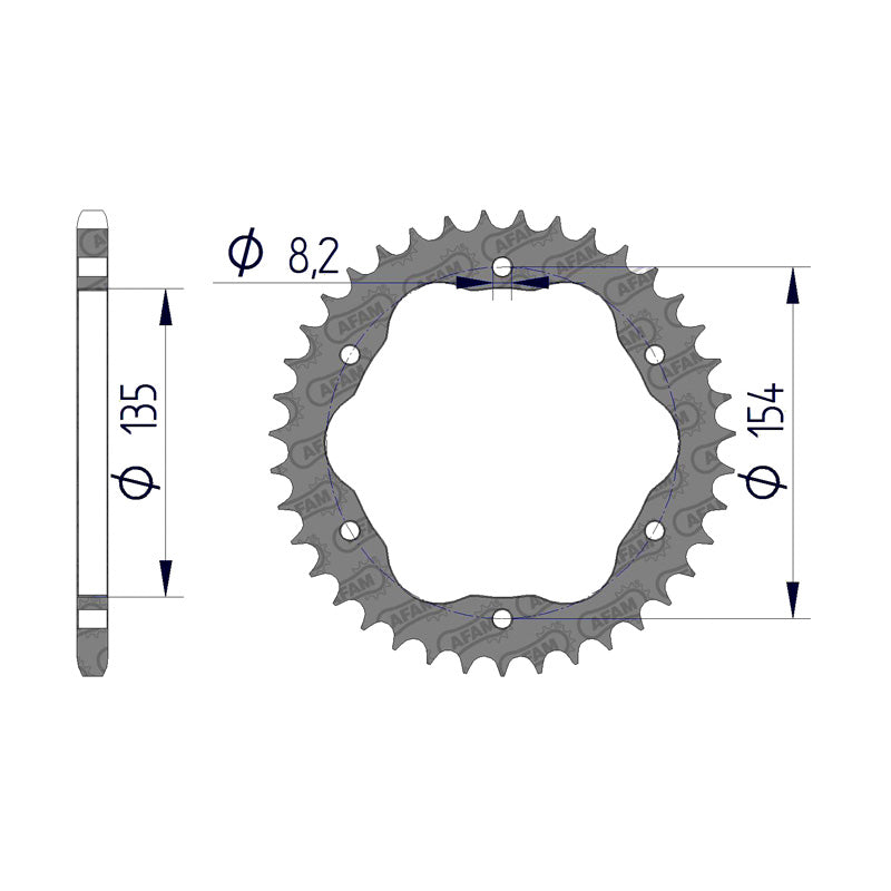 REAR SPROCKET 520P 42T