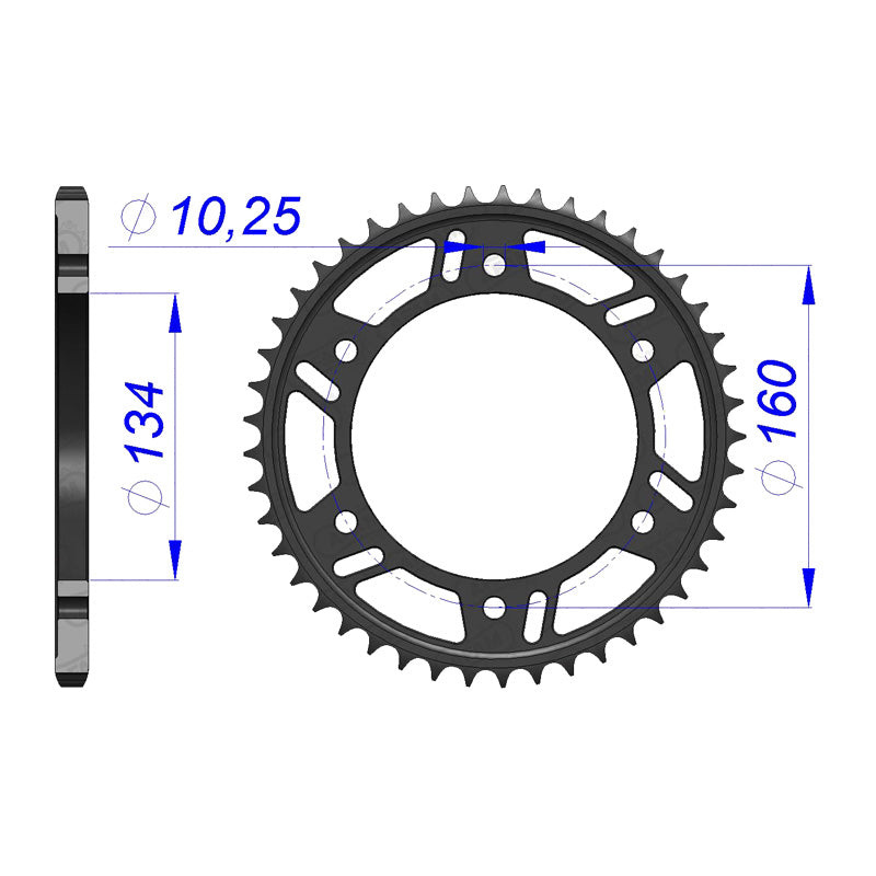 REAR SPROCKET 520P 46T