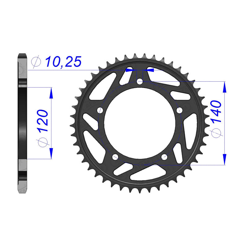 REAR SPROCKET 520P 44T