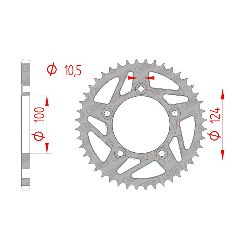 REAR SPROCKET 520P 46T