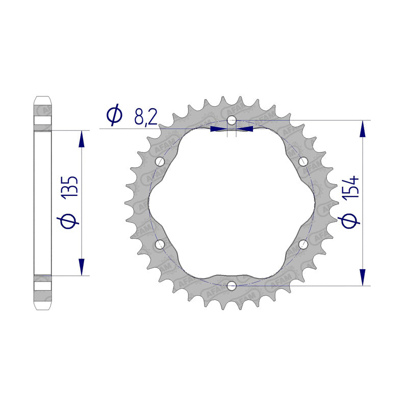REAR SPROCKET DUCATI USE CARRIER 760B 51803-39