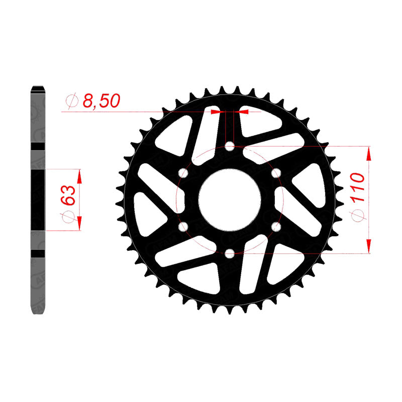 REAR SPROCKET 520P 42T